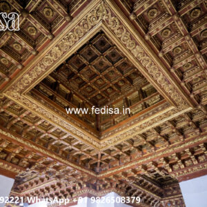 Wooden Classic Ceiling Design False Ceiling Kitchen Design No-8722