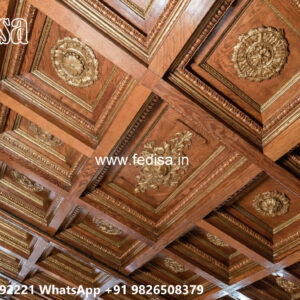 Wooden Classic Ceiling Design Pop Design For Room Ceiling No-8726