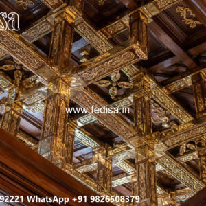 Wooden Classic Ceiling Design Top 10 Pop Design No-8735