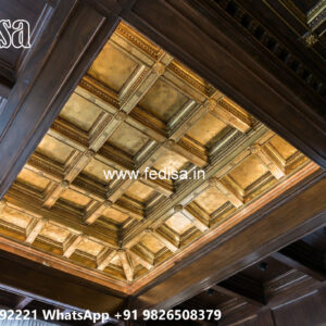 Wooden Classic Ceiling Design Gypsum Ceiling Corner Design Price No-8736
