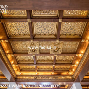 Wooden Classic Ceiling Design Simple Pop Design Simple No-8749