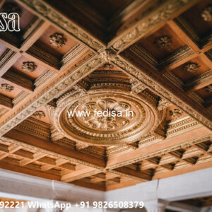 Wooden Classic Ceiling Design Pop Ceiling Design For Hall Price No-8763