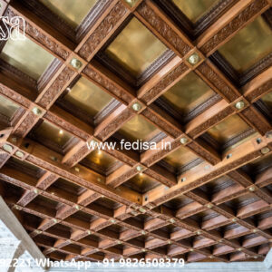 Wooden Classic Ceiling Design Room Pop Design Color No-8772