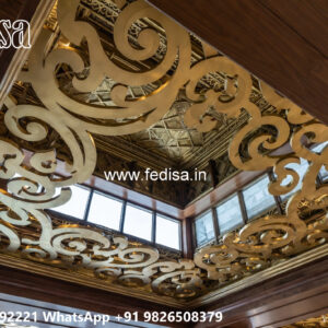 Wooden Classic Ceiling Design Roof Jali Design No-8776