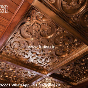 Wooden Classic Ceiling Design Hotel False Ceiling Design No-8785