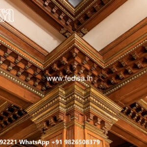 Wooden Classic Ceiling Design Pop Hall Ceiling Design 2026 No-8786