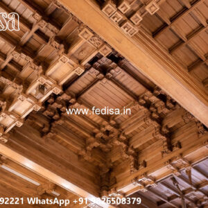 Wooden Classic Ceiling Design Pop Design With Mdf Jali No-8792