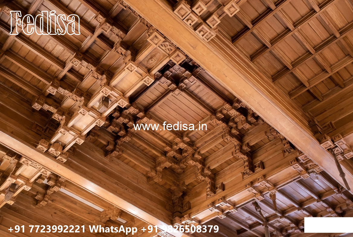 Wooden Classic Ceiling Design Pop Design With Mdf Jali No-8792