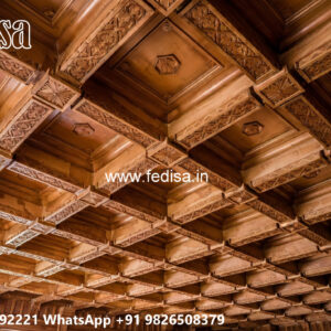 Wooden Classic Ceiling Design Pop Fosiling No-8793