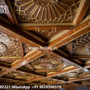 Wooden Classic Ceiling Design Pop For Room Design No-8803