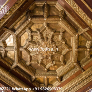 Wooden Classic Ceiling Design Pop Bedroom Design 2026 No-8806