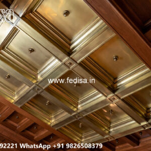 Wooden Classic Ceiling Design Saint Gobain False Ceiling Design No-8816
