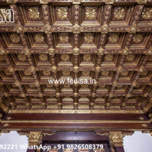 Wooden Classic Ceiling Design Cnc Jali Ceiling Design No-8817