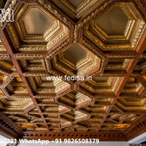 Wooden Classic Ceiling Design Ceiling Corner Design For Living Room No-8824