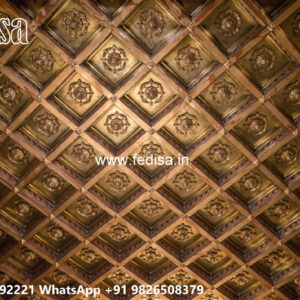 Wooden Classic Ceiling Design Pop Design For Bathroom Roof No-8827