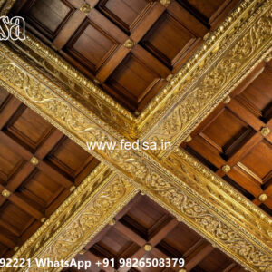 Wooden Classic Ceiling Design Pop Wala Design No-8833