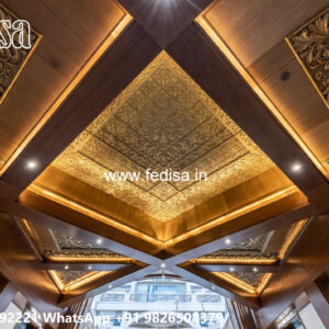 Wooden Classic Ceiling Design Asian Paints False Ceiling Color No-8839