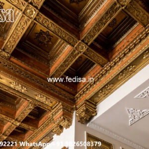 Wooden Classic Ceiling Design Lobby For Ceiling Design No-8852