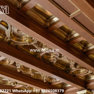 Wooden Classic Ceiling Design Bathroom Design Pop No-8854