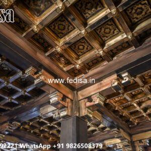 Wooden Classic Ceiling Design Gypsum Ceiling Design Simple No-8860