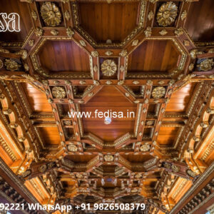 Wooden Classic Ceiling Design Office Fall Ceiling Design No-8870