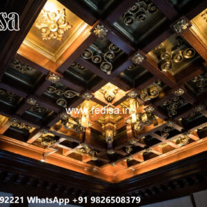 Wooden Classic Ceiling Design Saint Gobain Ceiling Designs No-8873