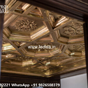Wooden Classic Ceiling Design Simple Down Ceiling Design For Bedroom No-8878