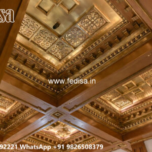Wooden Classic Ceiling Design Plus Minus Pop Color No-8881