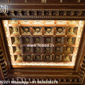 Wooden Classic Ceiling Design Tv False Ceiling Design No-8890