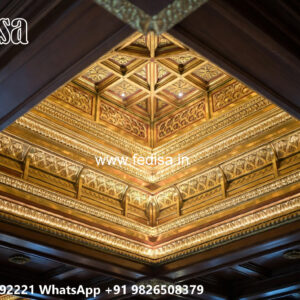 Wooden Classic Ceiling Design Pvc Ceiling Design For Showroom No-8896