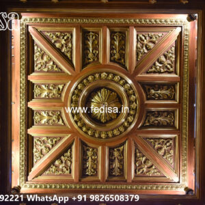 Wooden Classic Ceiling Design Bedroom Cove Light Ceiling Design No-8904