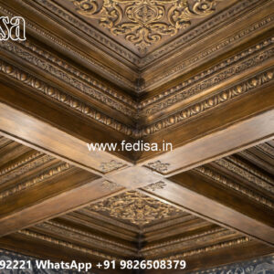Wooden Classic Ceiling Design Fall Ceiling Design Drawing Room No-8913