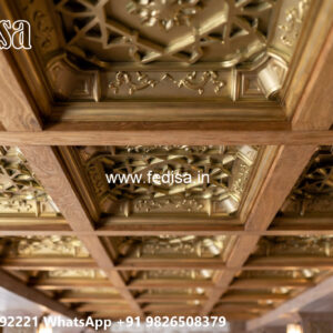 Wooden Classic Ceiling Design Simple Pop Design For Porch No-8924