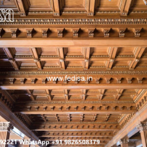 Wooden Classic Ceiling Design Handmade Pop Design No-8934