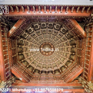 Wooden Classic Ceiling Design False Ceiling Wallpaper Design No-8939