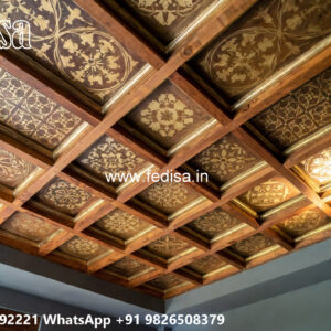 Wooden Classic Ceiling Design Thermocol False Ceiling Design No-8953