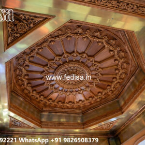 Wooden Classic Ceiling Design Ceiling Design Car Porch No-8975