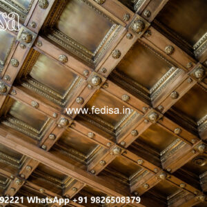 Wooden Classic Ceiling Design No Ceiling House Design No-8988