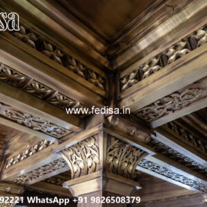 Wooden Classic Ceiling Design Pop Ceiling Design For Drawing Room No-8993