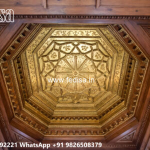 Wooden Classic Ceiling Design False Ceiling Heart Design No-9001