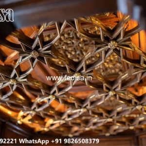 Wooden Classic Ceiling Design Plywood Pop Design No-9019