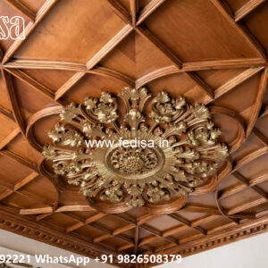 Wooden Classic Ceiling Design Roof Pop Design For Home No-9035
