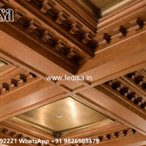 Wooden Classic Ceiling Design False Ceiling Rectangle Design No-9054