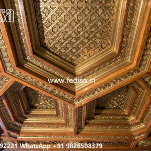 Wooden Classic Ceiling Design Pop Design Star No-9057