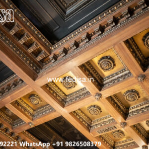 Wooden Classic Ceiling Design Foam Ceiling Design No-9058