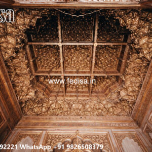 Wooden Classic Ceiling Design Pop Wali Design No-9065