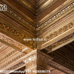 Wooden Classic Ceiling Design Best Plus Minus Pop Design For Lobby No-9066
