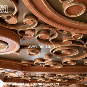 Wooden Classic Ceiling Design False Ceiling For Rectangular Hall No-9069