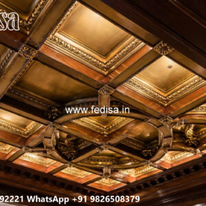 Wooden Classic Ceiling Design Minus Plus Pop Design For Kitchen No-9076