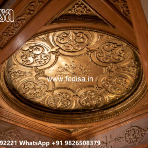 Wooden Classic Ceiling Design Pop Bedroom Design Latest No-9077